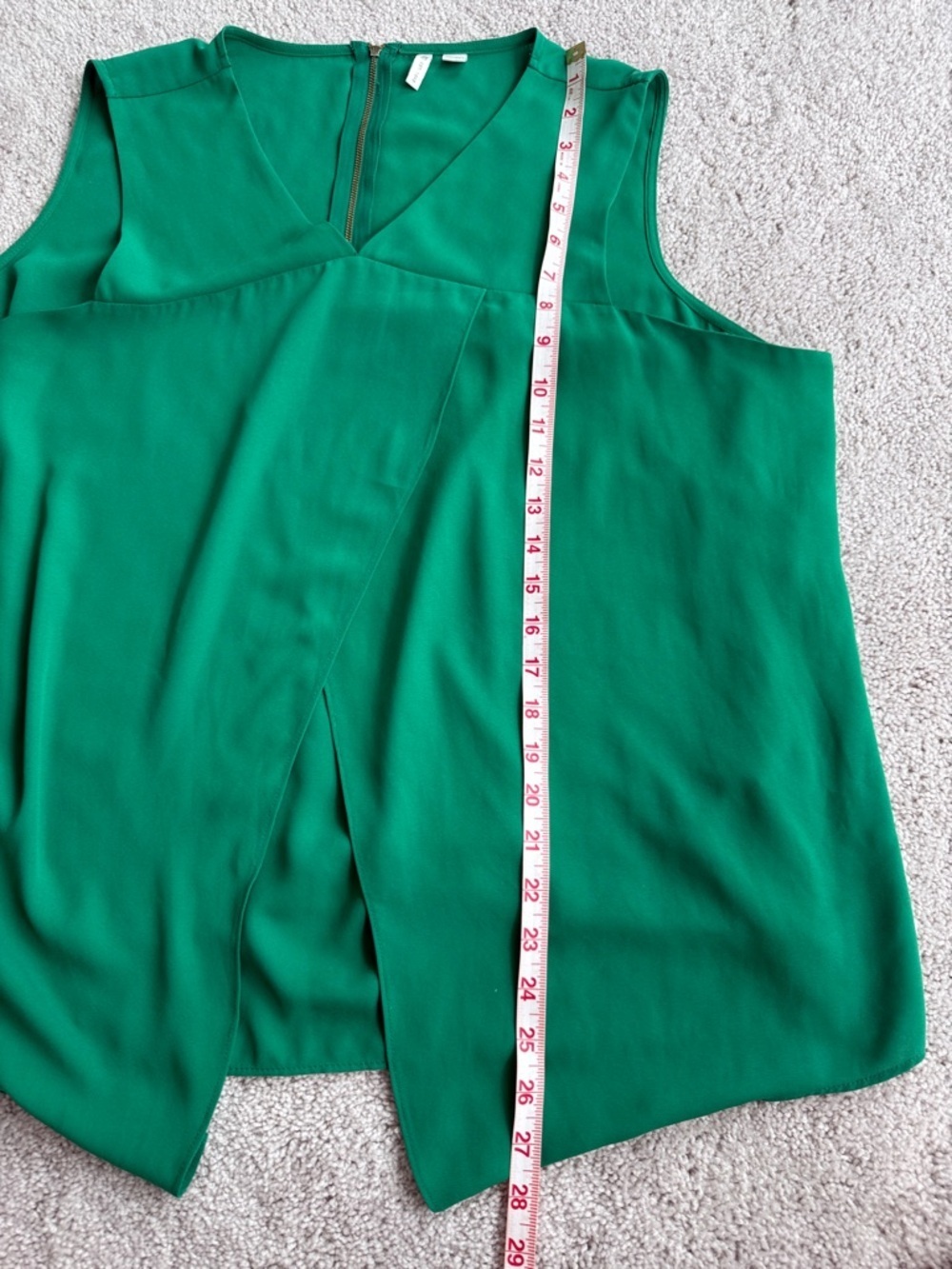 Cato Emerald Green Sleeveless V‑Neck Wrap Front Camisole size 22/24 - Picture 5 of 6